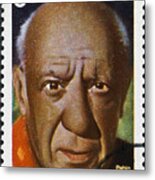 Picasso Stamp Metal Print