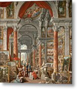 Picture Gallery With Views Of Modern Rome Metal Print