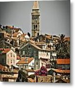 Picturesque Town Of Mali Losinj Vertical View Metal Print