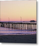 Pier At Sunset, Avila Beach Pier, San Metal Print