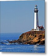 Pigeon Point Lighthouse At Pescadero Metal Print