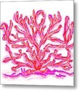 Pink Coral Metal Print