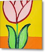 Pink Tulip Metal Print