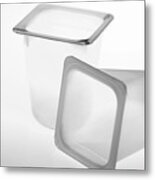 Plastic Containers Metal Print
