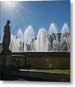 Plaza De Catalunya Metal Print