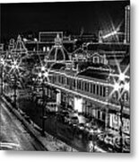 Plaza In Kansas City In Black And White Metal Print