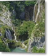 Plitvice Lakes In Croatia Metal Print
