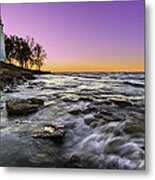 Point Aux Barques Lighthouse Metal Print