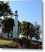 Pointe Aux Barques Lighthouse 2 Metal Print