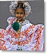 Pollera Costume Metal Print