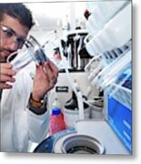 Polypeptide Synthesis Laboratory Metal Print