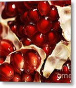 Pomegranate Seeds Metal Print