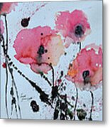 Poppies- Painting Metal Print