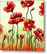 Poppies Metal Print