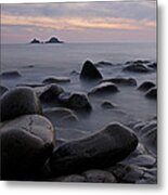 Porth Nanven In Cornwall Metal Print