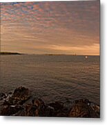 Portland Head Light 180 Degree Pano May Metal Print