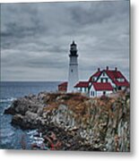 Portland Headlight 14440 Metal Print