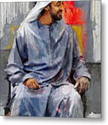 Portrait Of Abdullah Bin Zayed Al Nahyen 7 Metal Print
