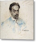 Portrait Of Josep Miro Metal Print