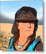 Portrait Sinai Beach Egypt Metal Print