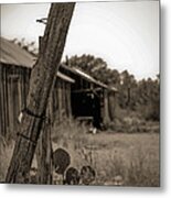 Posted In Time Metal Print