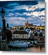 Prague Castle Viewed From Charles Metal Print