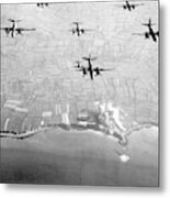 Pre-d-day Landings Bombings Metal Print