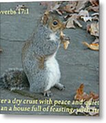 Proverbs 17-1 Metal Print