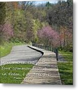 Psalm 119 Direct Me In The Path Metal Print