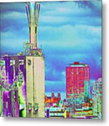 Psychedelic Seattle Metal Print