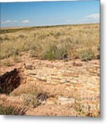 Puerco Pueblo Petrified Forest National Park Metal Print