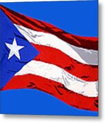 Puerto Rican Flag Metal Print