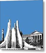 Purdue University 2 - Engineering Fountain - Slate Metal Print