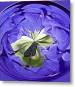 Purple Distortion Metal Print