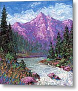 Purple Mountain Majesty Metal Print