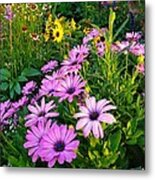 Purple Yellow Green Metal Print