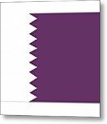 Qatar Flag Metal Print