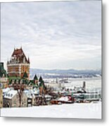 Quebec City Skyline From The Citadel Metal Print