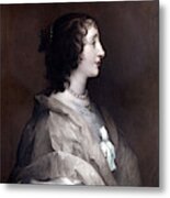 Queen Henrietta Maria Metal Print