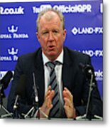 Queens Park Rangers Unveil New Manager Steve Mcclaren Metal Print