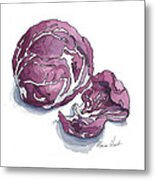 Refined Radicchio Metal Print