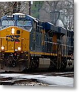 Railroad Crossing Metal Print