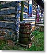 Rain Barrel Metal Print