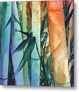 Rainbow Bamboo 2 Metal Print