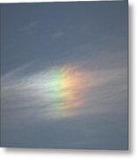 Rainbow In The Clouds Metal Print