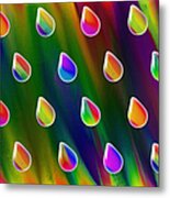 Rainbow Showers Metal Print