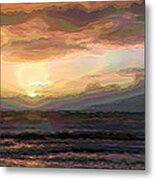 Rainbow Sunset Metal Print