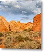 Rainbow Vista Lit By A Partial Solar Eclipse Metal Print