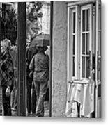 Rainy Day Lunch New Orleans Metal Print