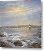 Ram Island Lighthouse Main Metal Print